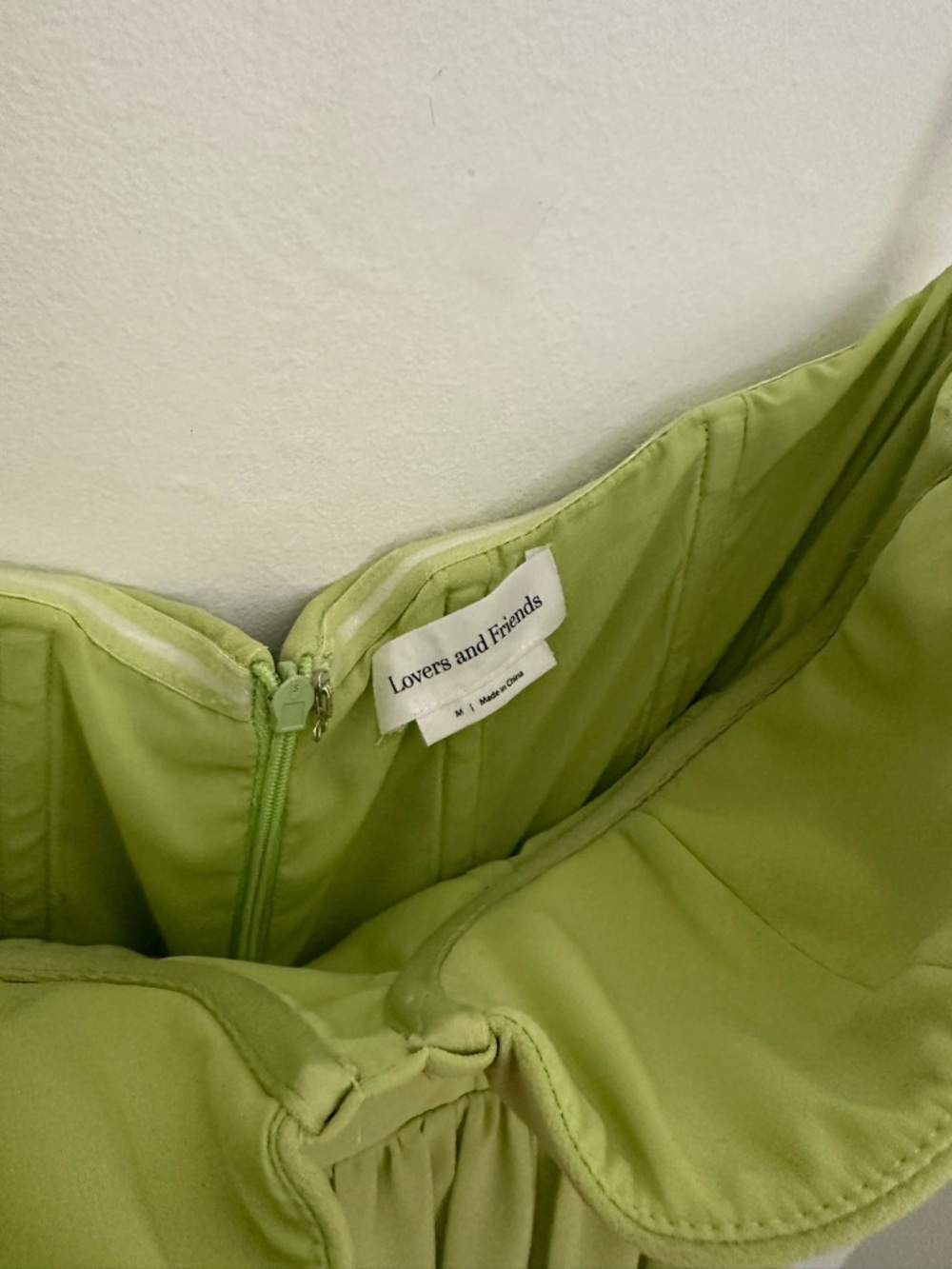 Lovers + friends Hattie Strapless Tiered Maxi Dress green - Picture 6 of 8